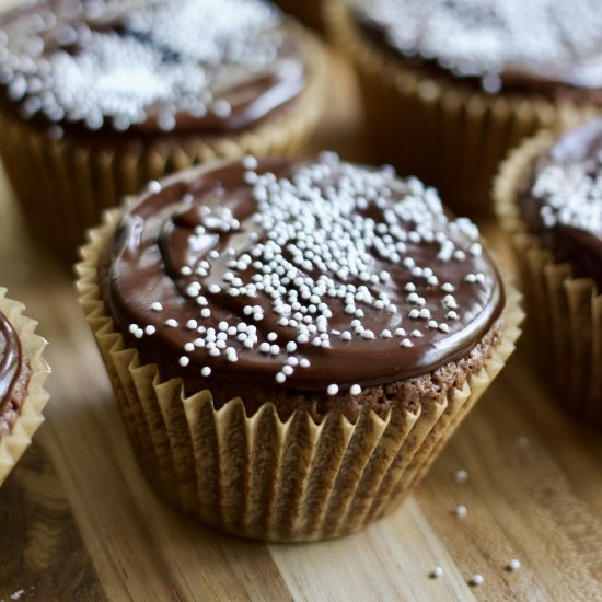 Small Batch Ganache Cupcakes