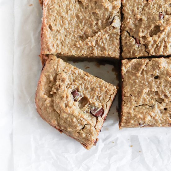 Chickpea Cookie Dough Bars