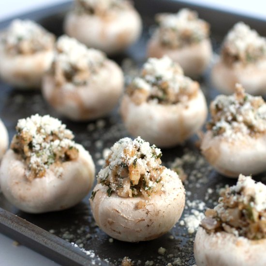 Homemade Stuffed Mushrooms