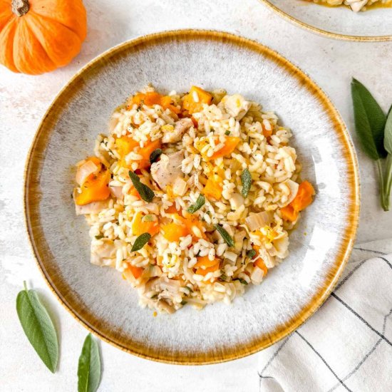 Chicken and Pumpkin Risotto