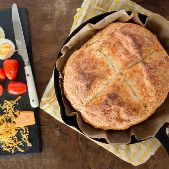 Spelt Cheddar Soda Bread