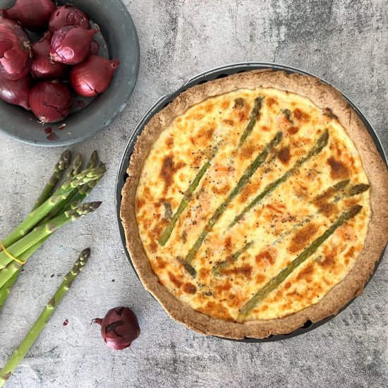 Salmon & Asparagus Quiche