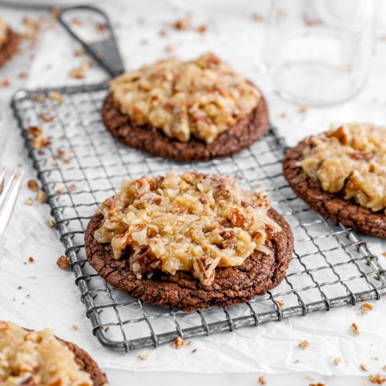 German Chocolate Cookies