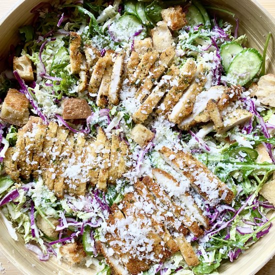 Caesar Slaw & Crispy Chicken Strips