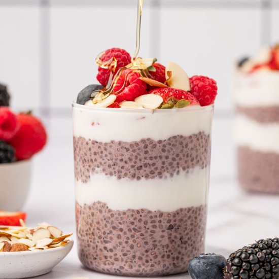 Mixed Berry Chia Seed Pudding