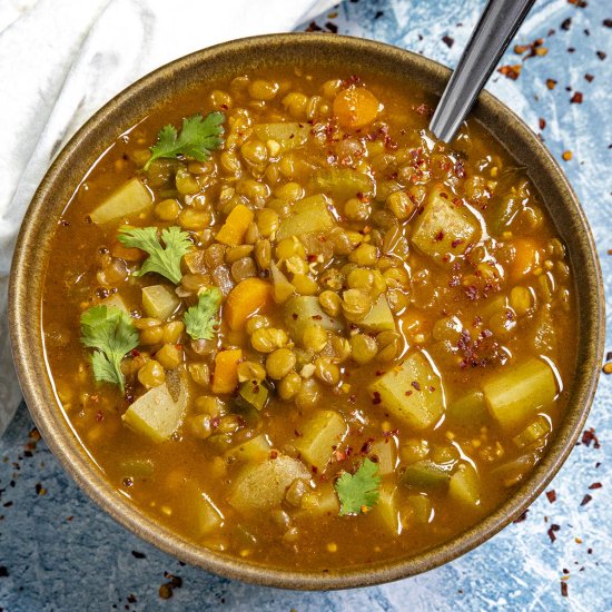 Mexican Lentil Soup (Lentejas)