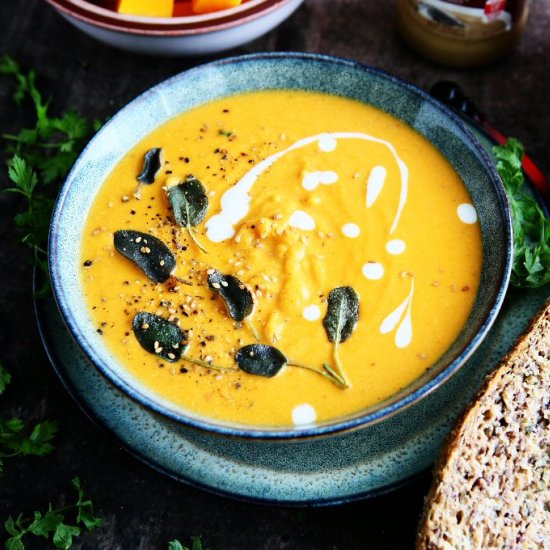 Tahini Butternut Squash Soup