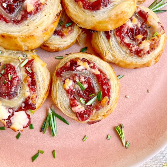 Cranberry Feta Pinwheels