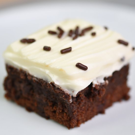 Brownies with Cream Cheese Frosting