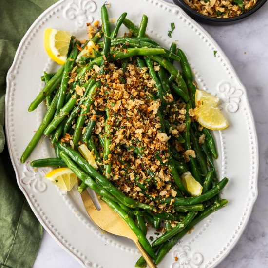 Lemon Garlic Green Beans