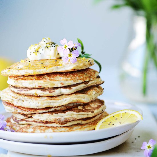 Lemon Protein Pancakes