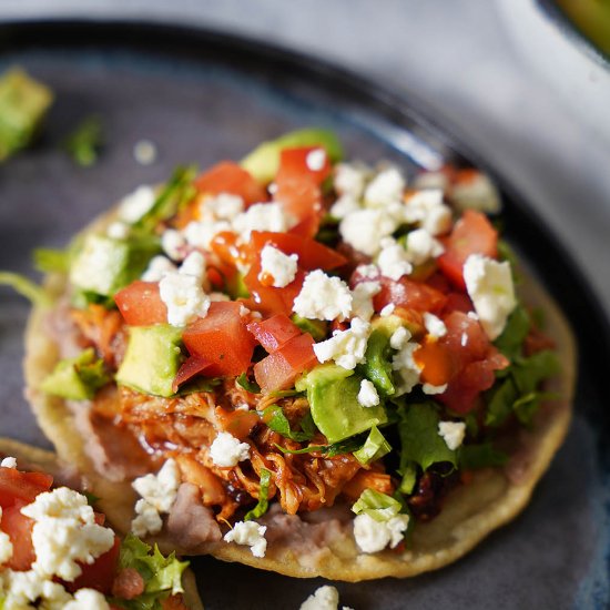 Chipotle Chicken Tostadas