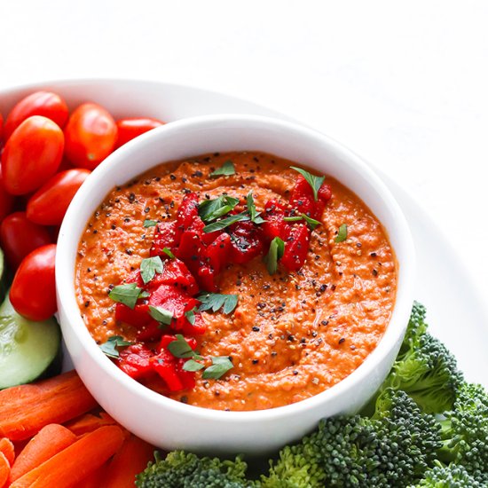 Roasted Red Pepper Hummus