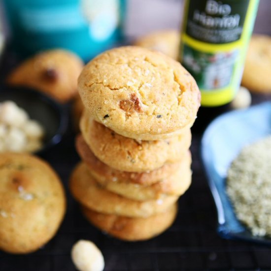 Double Hemp Cookies with White Choc