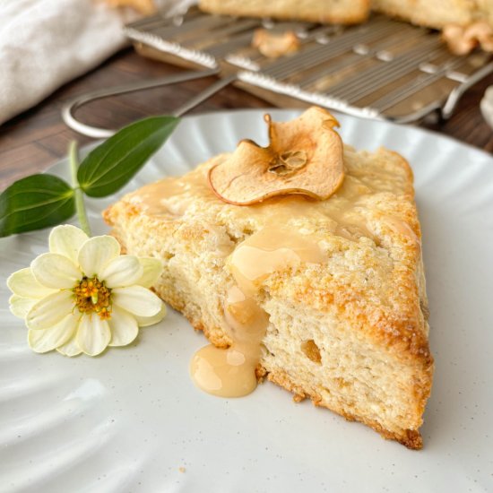 Ginger Scones with Apple Glaze