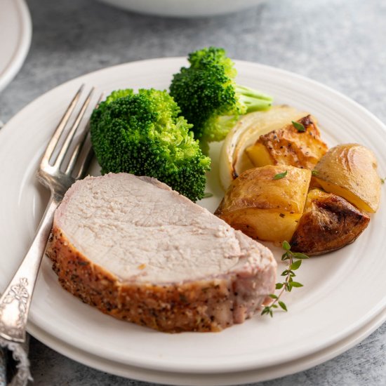 Roasted Pork Loin and Potatoes