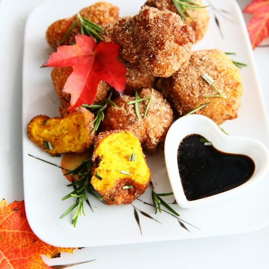 Rosemary Pumpkin Fritters with Truf