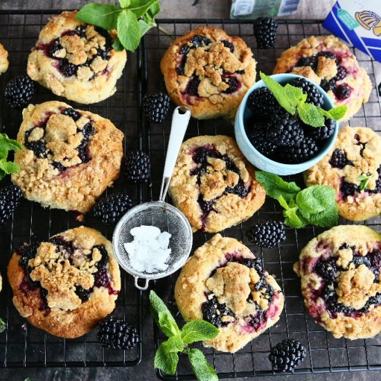 Blackberry Streusel Biscuits