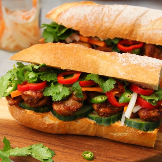 Vietnamese Chicken Banh Mi