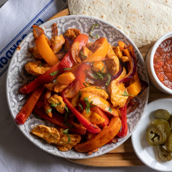 Air Fryer Chicken Fajitas