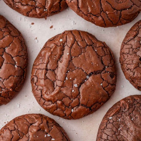 Crinkle Brownie Cookies