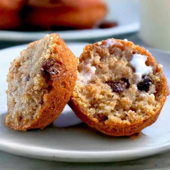 Raisin Bran Muffins with Buttermilk