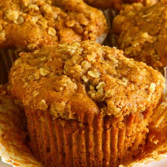 Eggless Caramel Apple Muffins