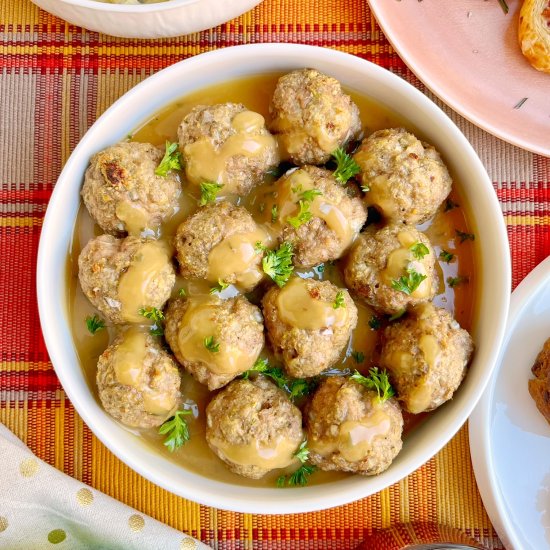 Thanksgiving Turkey Meatballs