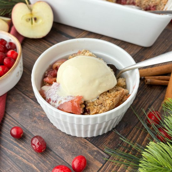 Cranberry Apple Crumble