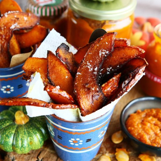 Pumpkin Chips with Pumpkin Curry Ketchup