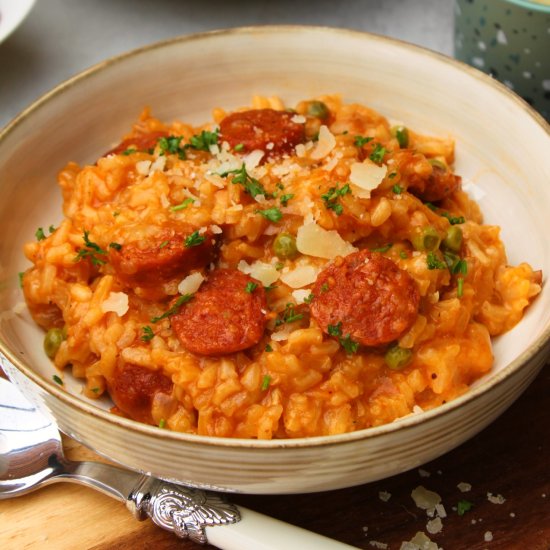 Tomato Chorizo Risotto