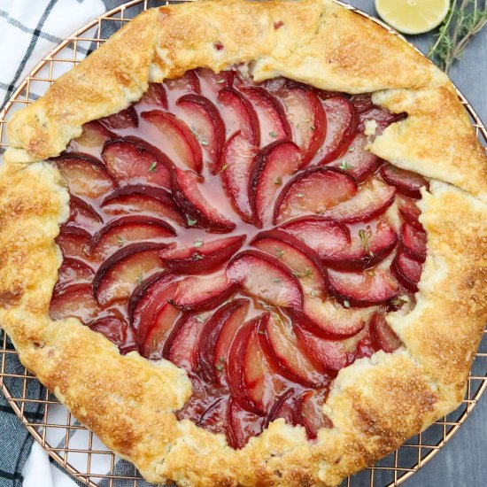 Thyme and Plum Galette