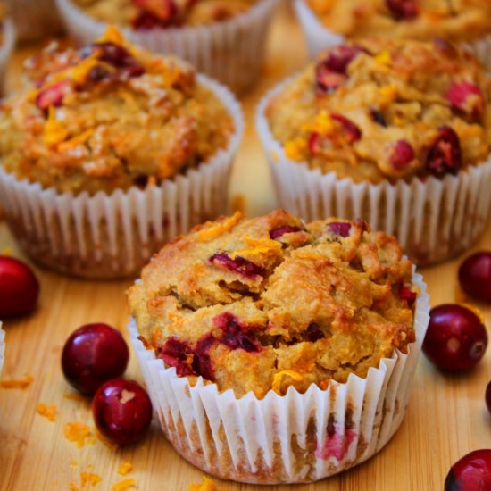 Healthy Cranberry Orange Muffins