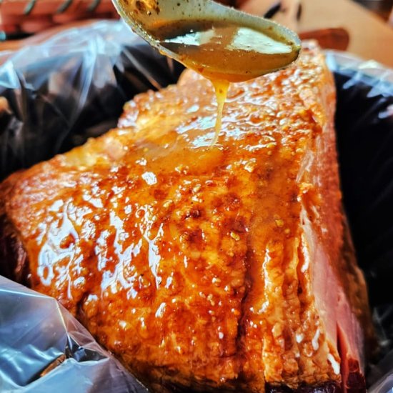 Slow Cooker Honey Mustard Ham