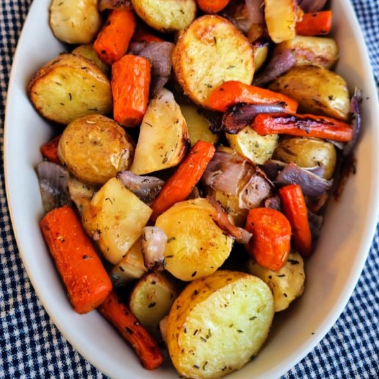 Easy Oven Roasted Root Vegetables