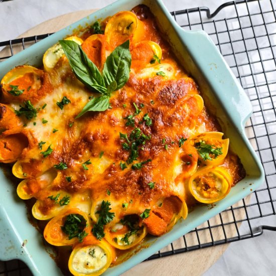 Stuffed Paccheri Pasta Bake