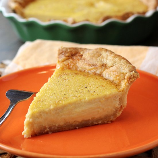 Miso & Nutmeg Custard Pie