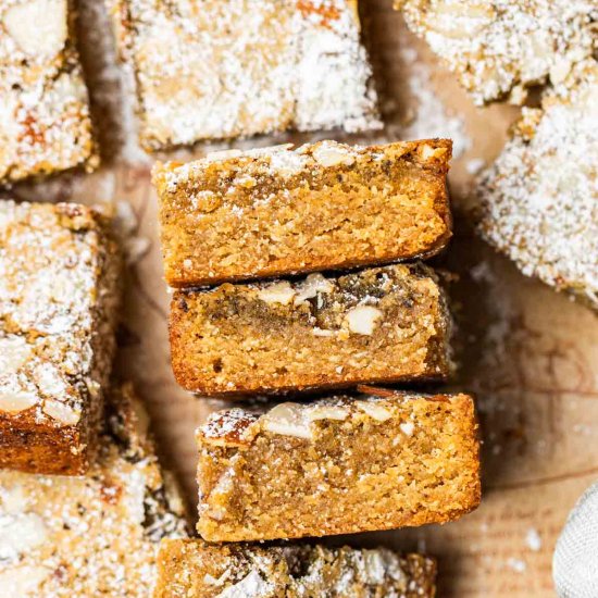 Almond Frangipane Blondies