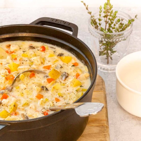 Creamy Chicken Artichoke Soup