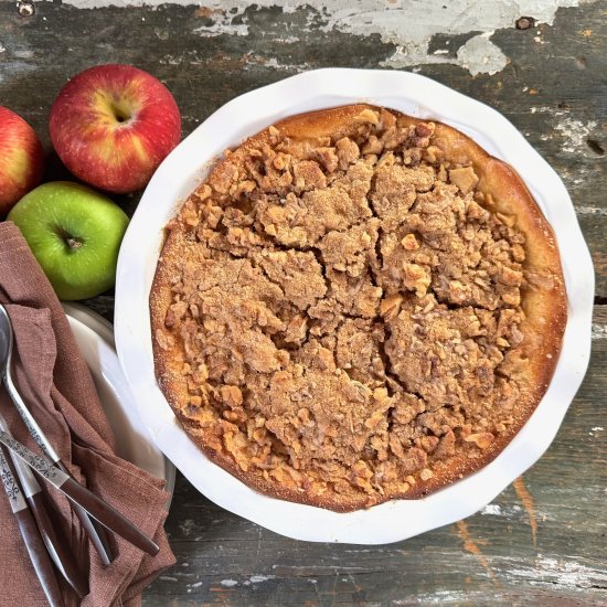 Apple Walnut Streusel Tart