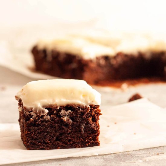 Brownies with Cream Cheese Frosting