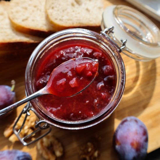 Plum Jam with Walnuts