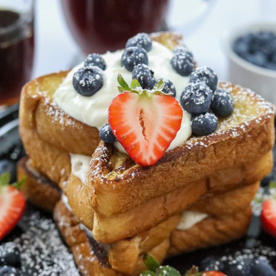 Blueberry Stuffed French Toast