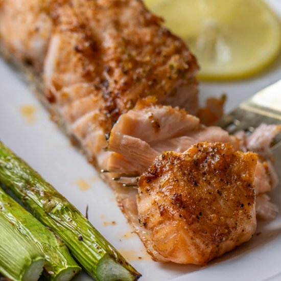 Air Fryer Marinated Salmon