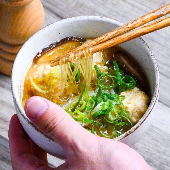 Glass Noodle Miso Soup