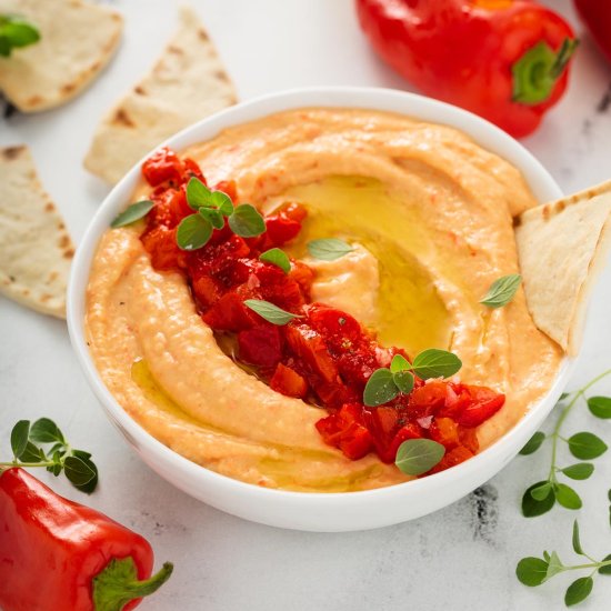 Roasted Red Pepper Hummus