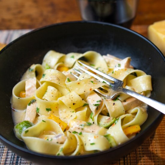 Creamy Turkey Veggie Pasta