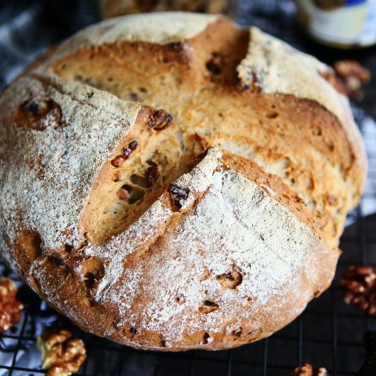 Beer and Walnut Bread