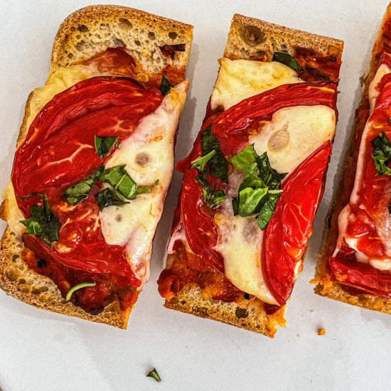 Italian Bruschetta Caprese Sandwich