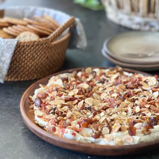 Goat Cheese, Bacon, Dates & Almonds